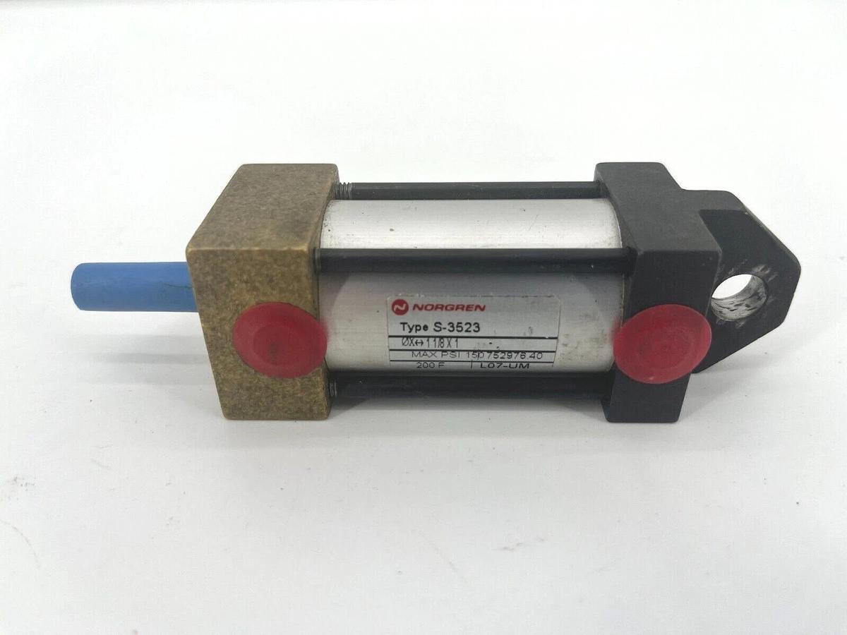 Norgren S-3523 Pneumatic Cylinder Quipp 5111F-1804 1 1/8" Bore 1" Stroke