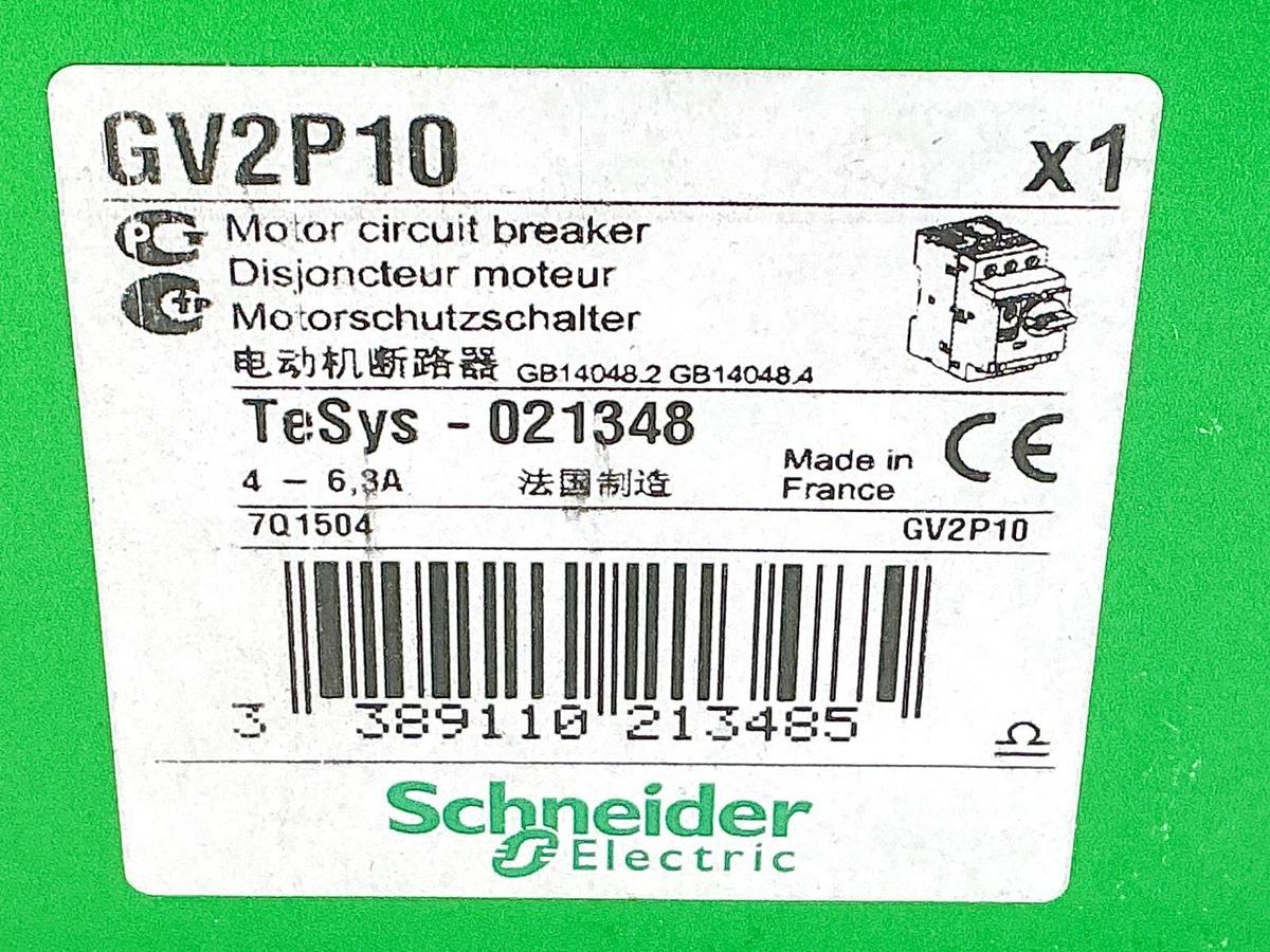 New Schneider Electric GV2P10 Circuit Breaker Manual Starter 690V 3P 021348