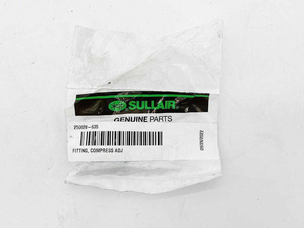 New Sullair 250028-635 Compressor Adjuster Fitting 1/8" - 1/8" Tube