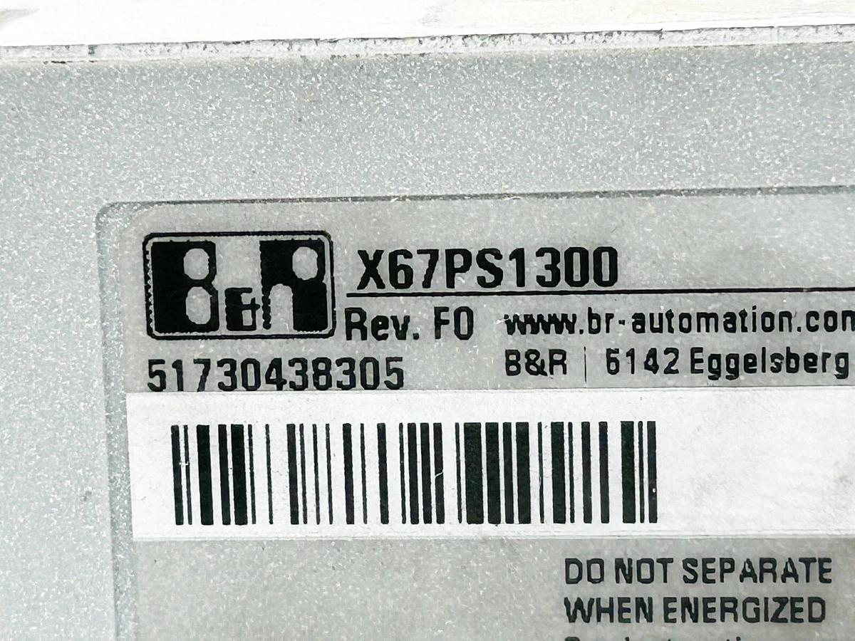 New B&R X67PS1300 Link Supply 15W 24VDC X67 System Short Circuit Protection