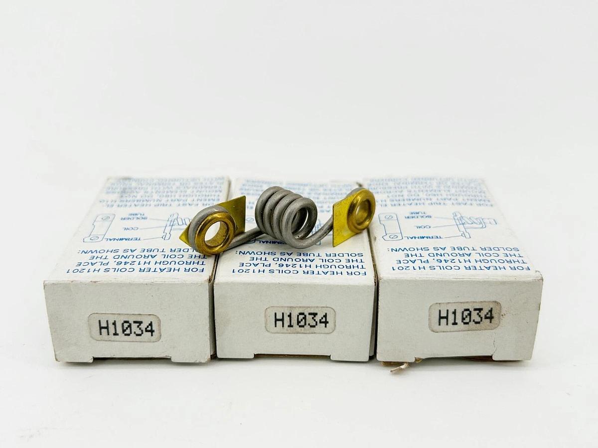 New Lot of 3 Eaton H1034 Heating Element Overload Relay Type H