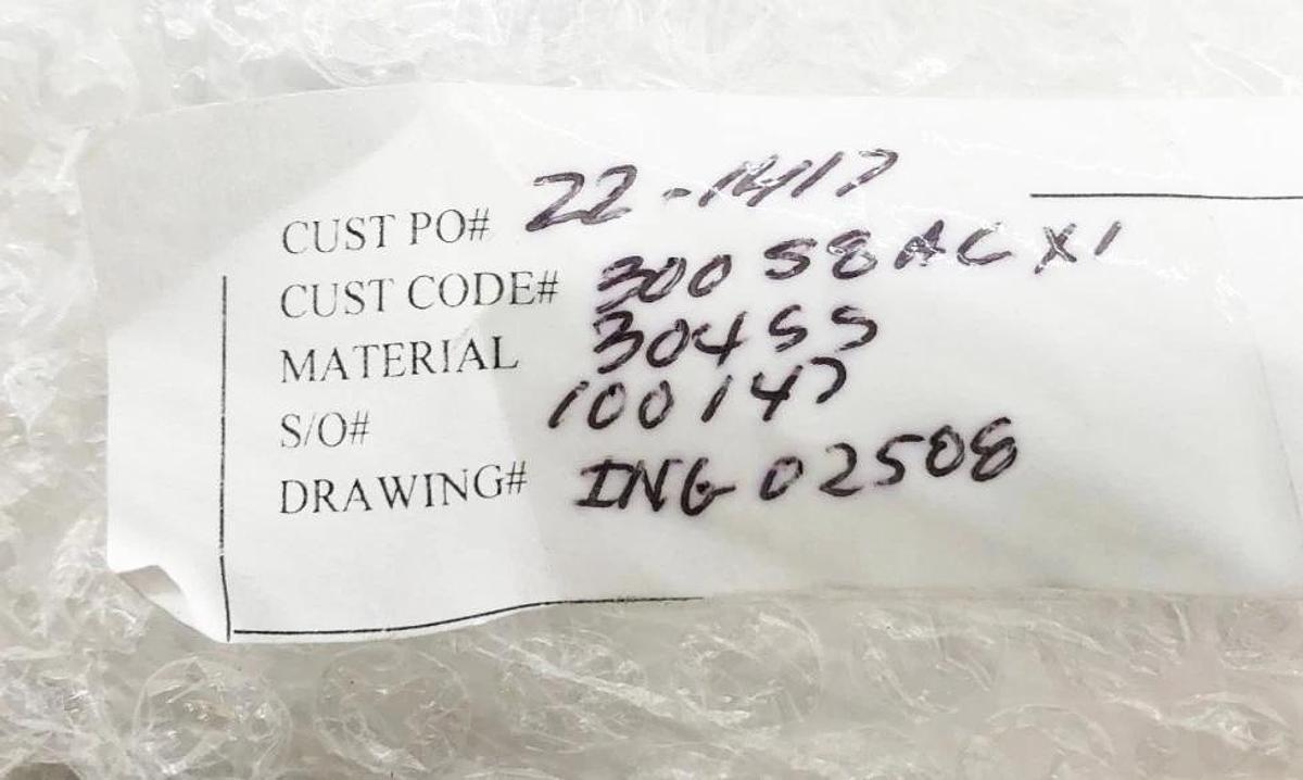 New 300S8ACX1 Sleeve for Ingersoll Rand 14ALV 304SS NCB ING02508 - No Box
