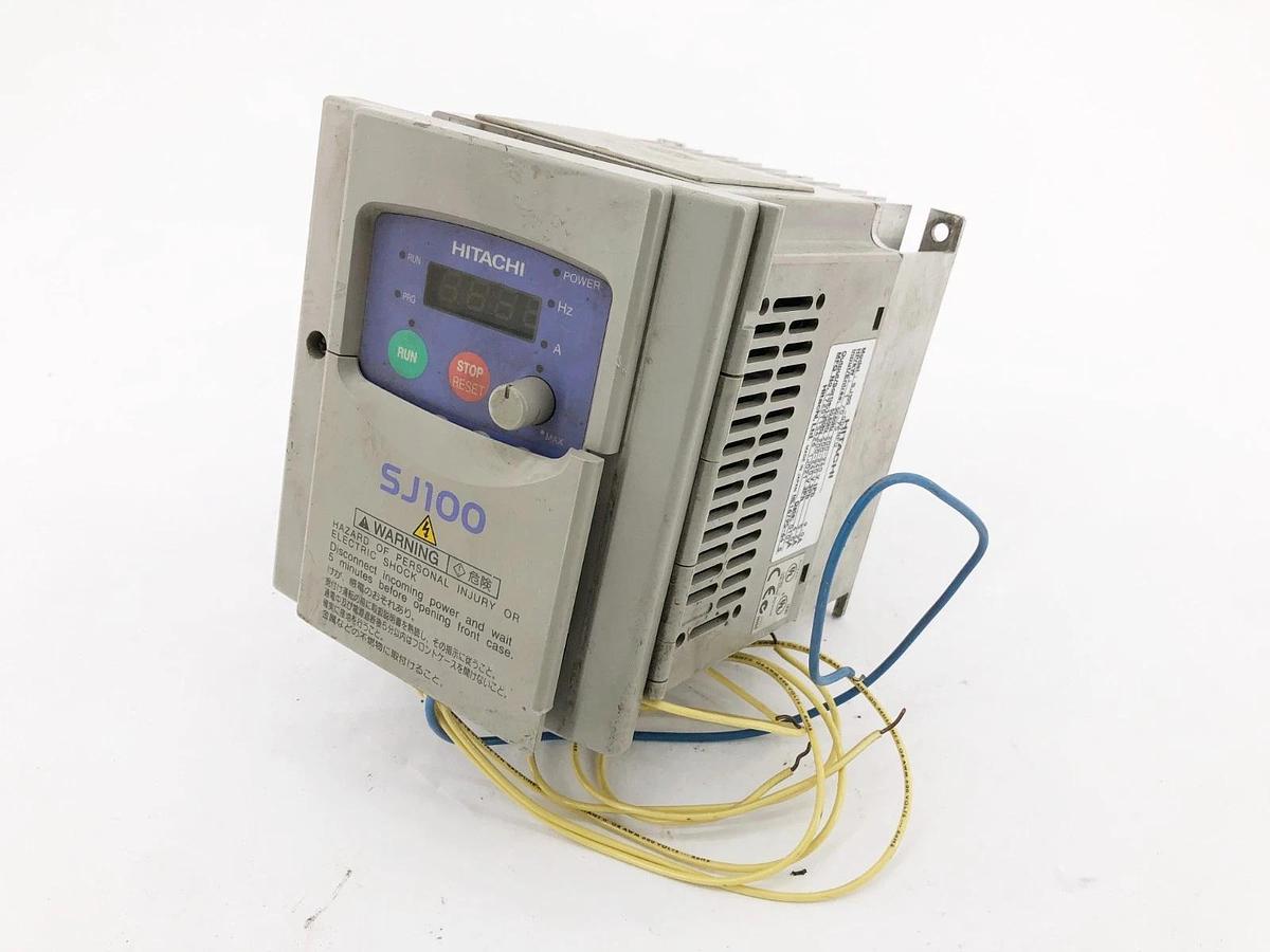 Used Hitachi SJ100-007NFU Inverter VFD 1HP 3PH (For Parts Only)