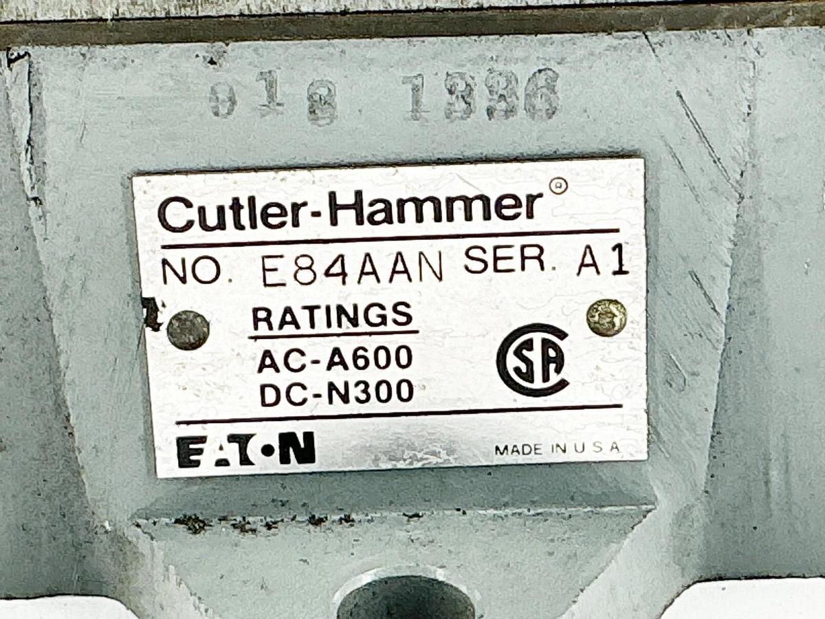 Used Cutler Hammer E84AAN Mill-Type Limit Switch Control 2200V 2NO-1NC NEMA 4