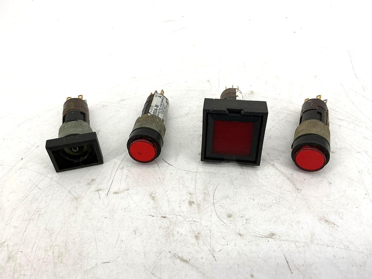 Lot of 4 New Assorted Allen Bradley 800A-M Ser A Momentary Pushbutton 6-Pin