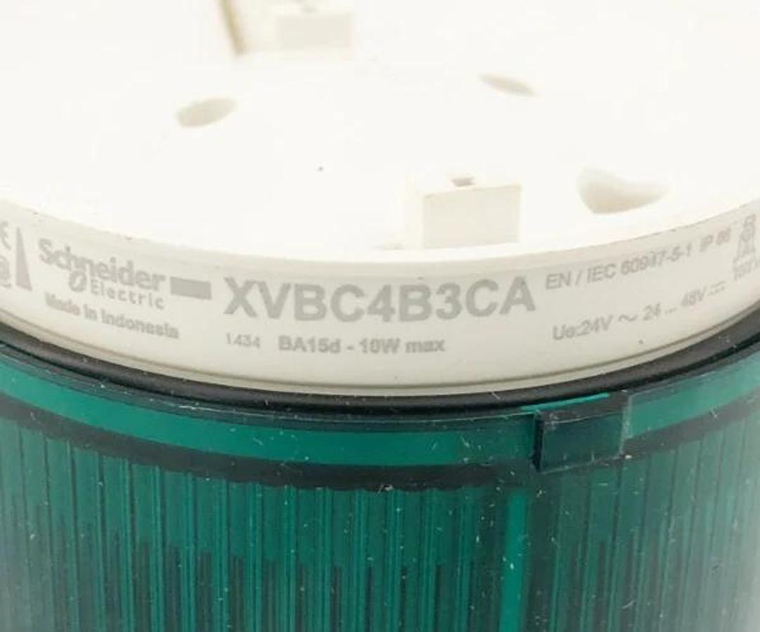 New Schneider Electric XVBC4B3 Green Flashing Light Unit 24-48V