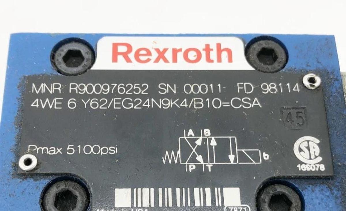 New Rexroth R978031724 Valve 4WEH 16 Y70/6EG24 N9ETK4/B10=CSA - No Box