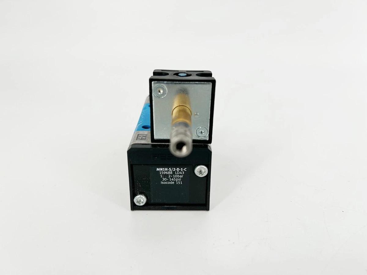 New Festo MN1H-5/2-D-1-C Solenoid Valve 24VDC 145psi 159688