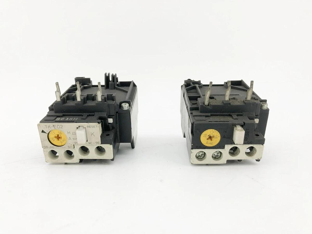 Used Lot of 2 Fuji Electric TK-E02-145 Overload Relays 0.95-1.45A TK22E