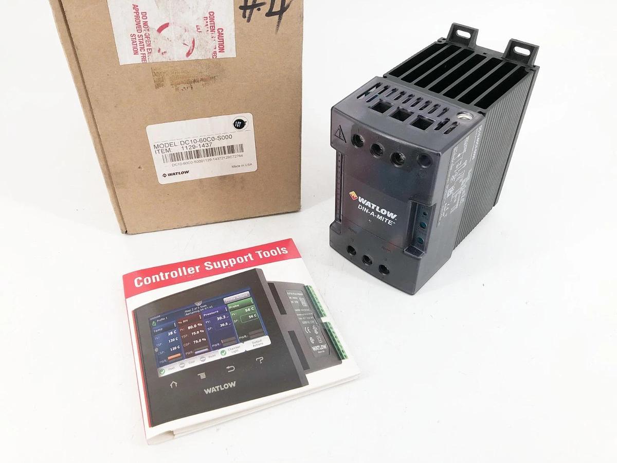 New Watlow DC10-60C0-S000 Controller 55A 4.5-32VDC In 277-600VAC Out - No Coil