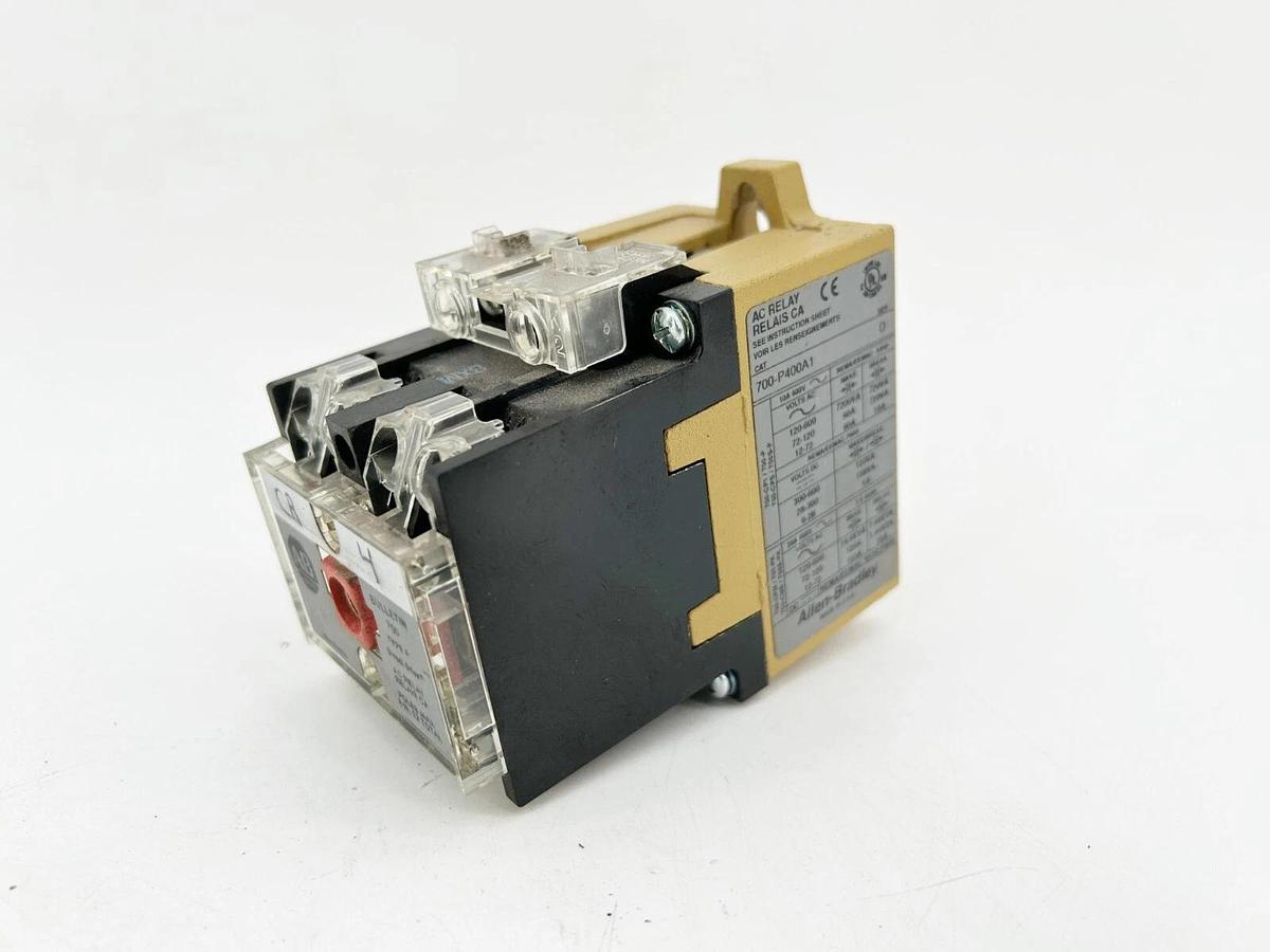 Used Allen Bradley 700-P400A1 Control Relay 115/120V 50/60Hz Ser.E