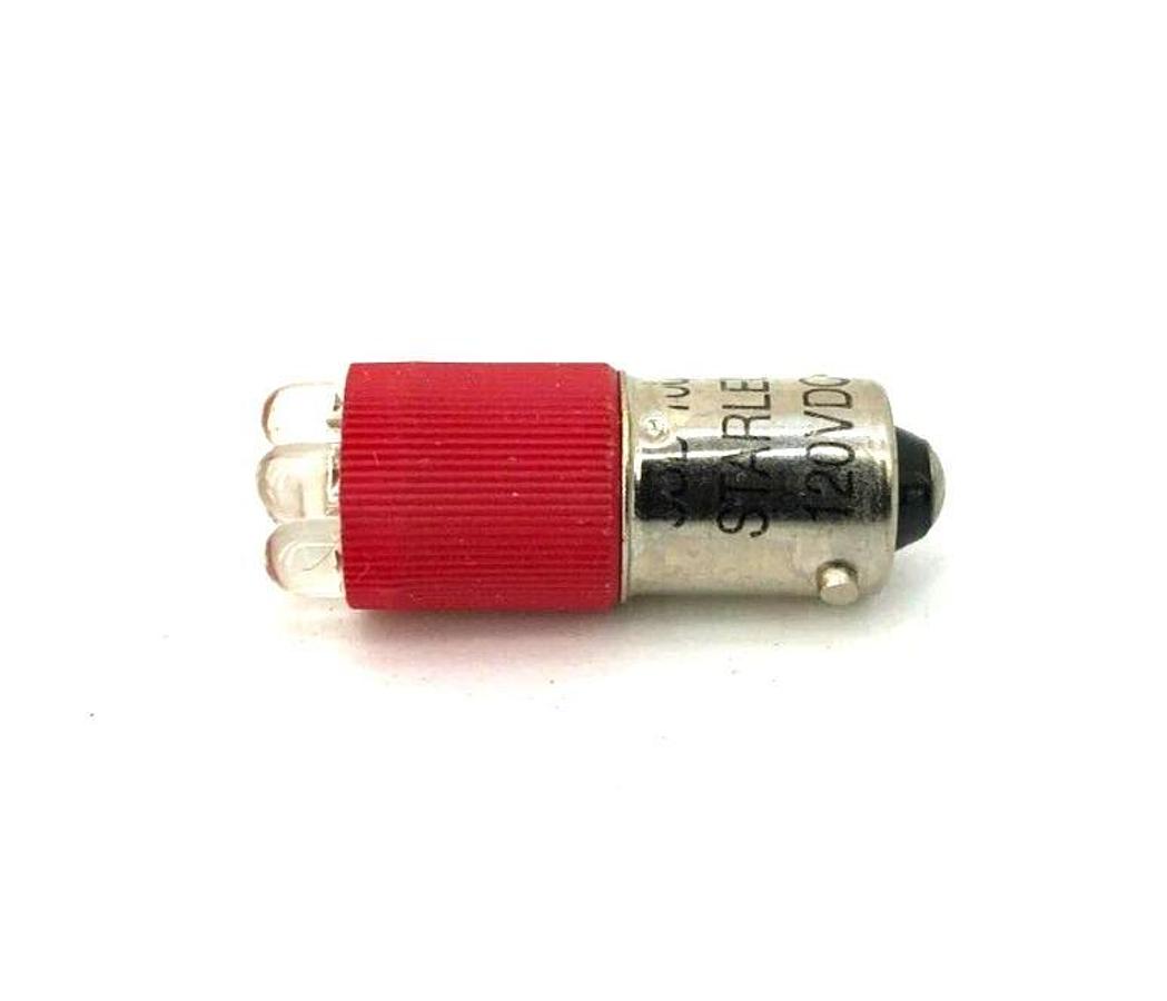 Lot of 2 New STARLED SSB-1005 LED Lamps Red 120VDC