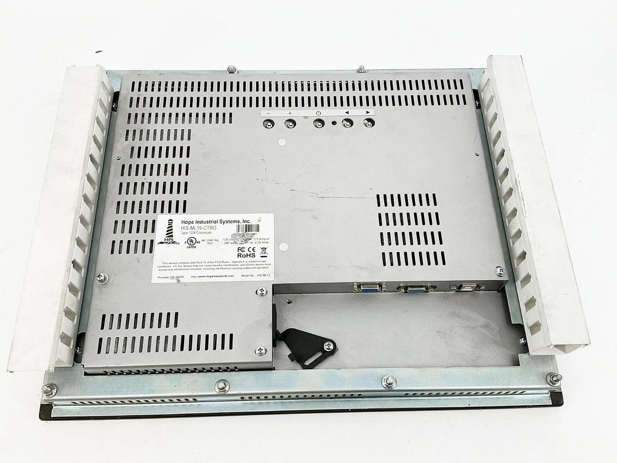 Used Hope Industrial Systems HIS-ML15-CTBG 15" Touch Screen 240V 50/60Hz 0.25A