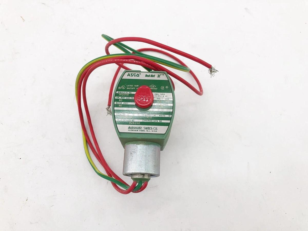 New Asco 8262G2 24VDC Solenoid Valve 1/2" NPT 2-Way NC