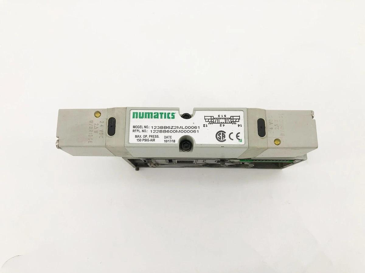 New Numatics 123BB6Z2ML00061 Solenoid Valve 24VDC 2.5W 122BB600M000061 - No Box