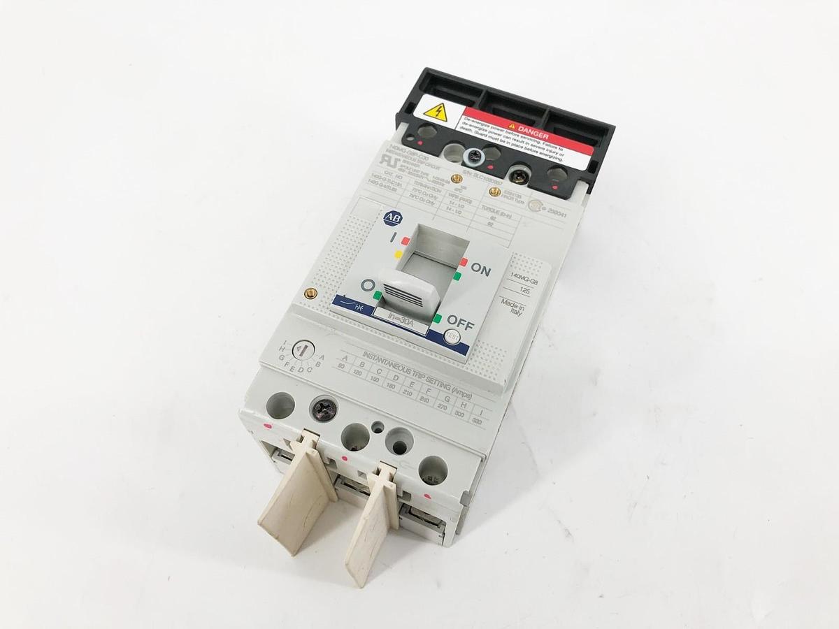 New Allen Bradley 140MG-G8P-C30 Circuit Breaker 30A 3P 480V-600Y/347V - No Box