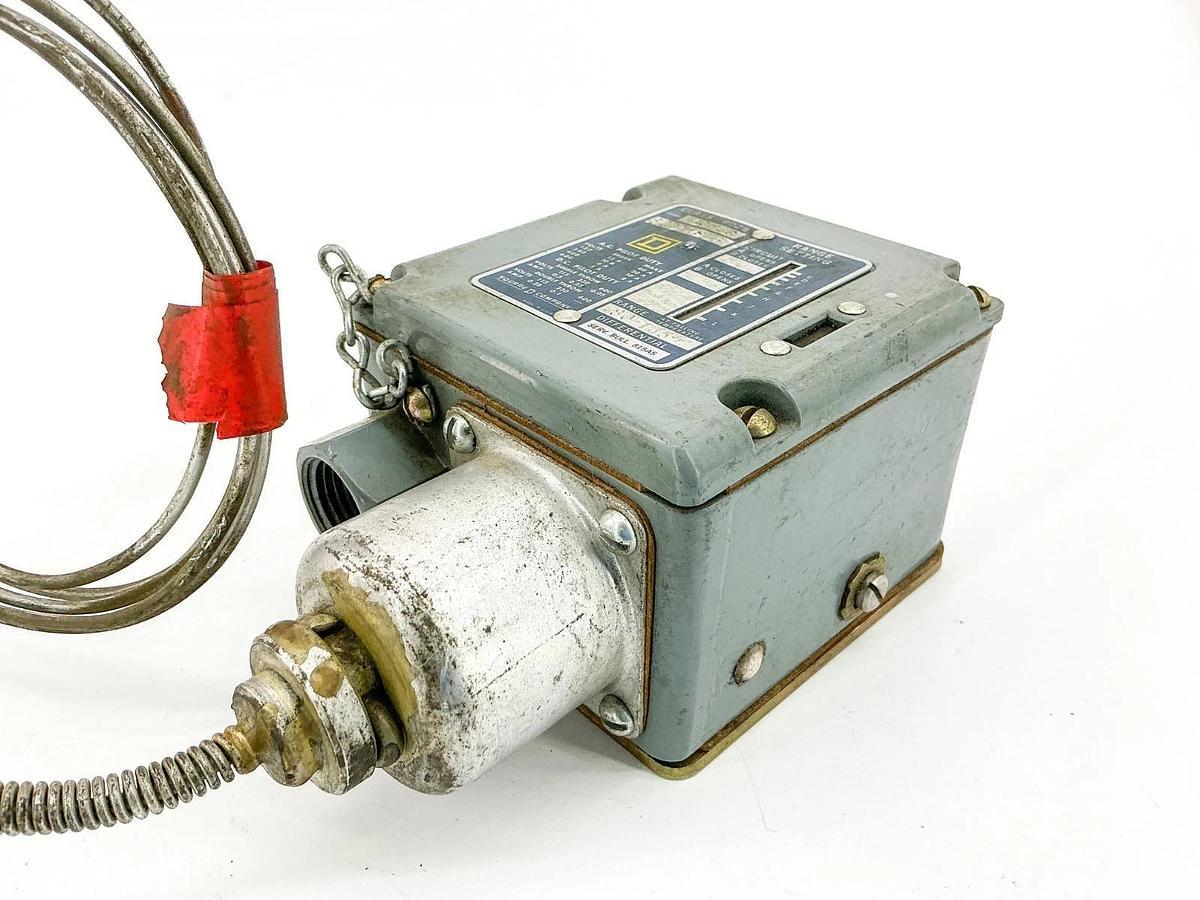 Used Square D 9025-BCW33 Temperature Control Switch 80-145F