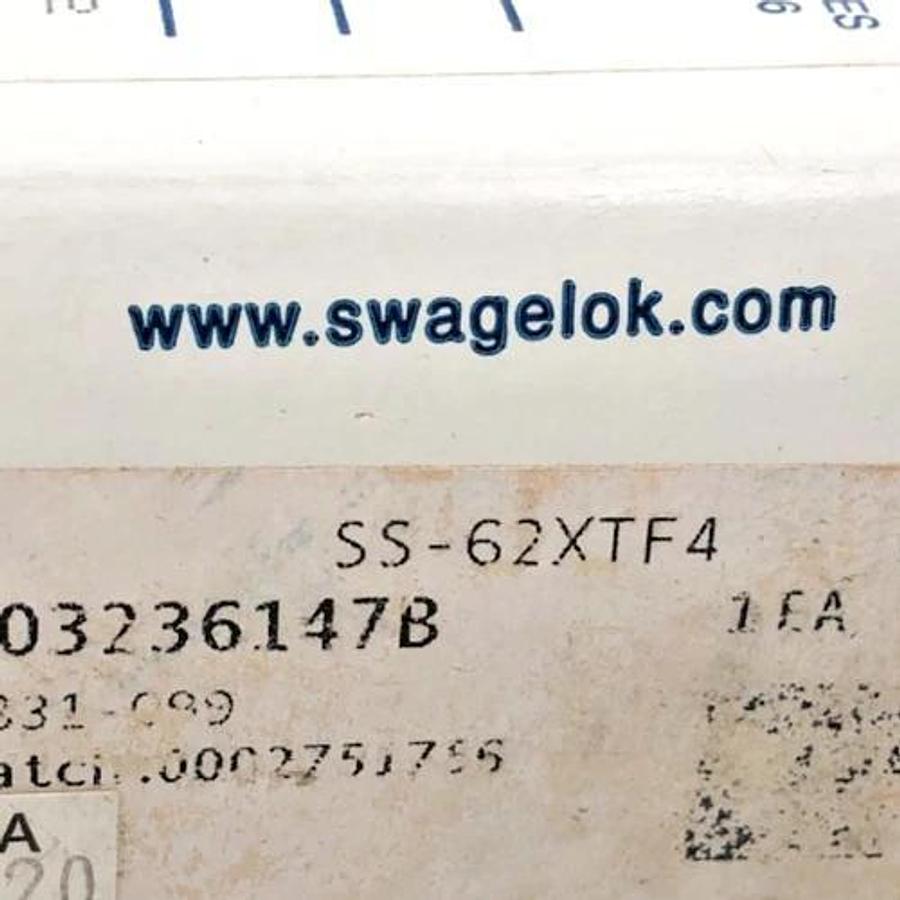 New Swagelok SS-62XTF4 3-Piece 3-Way Ball Valve 1/4" NPT 1000psi 316 Stainless
