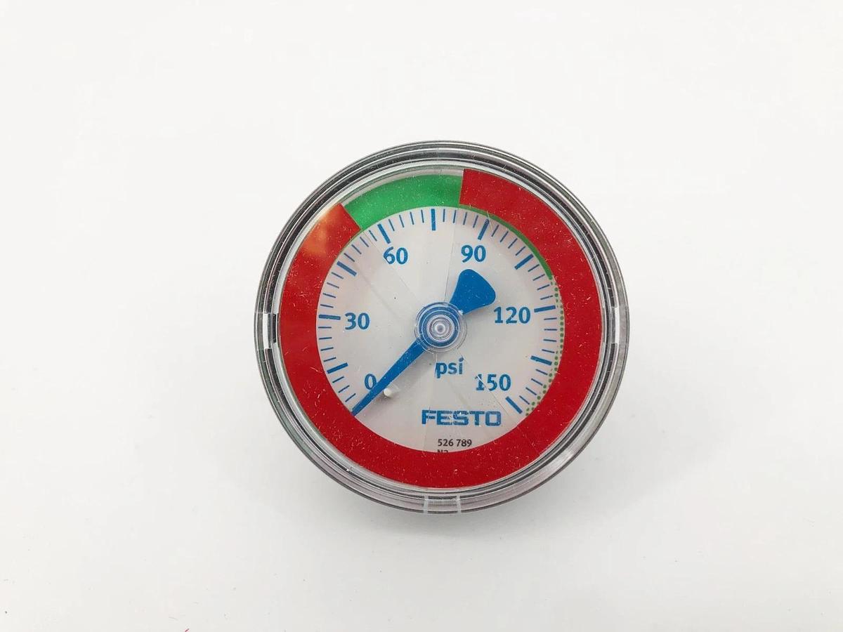 New Festo MA-50-145-R1/4-PSI-E-RG Pressure Gauge 0-150psi 526789