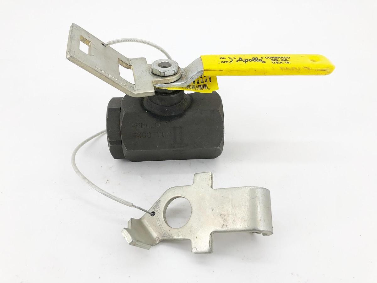 New Apollo 72-105-19 Threaded Ball Valve 1" 3000 CWP Full Port