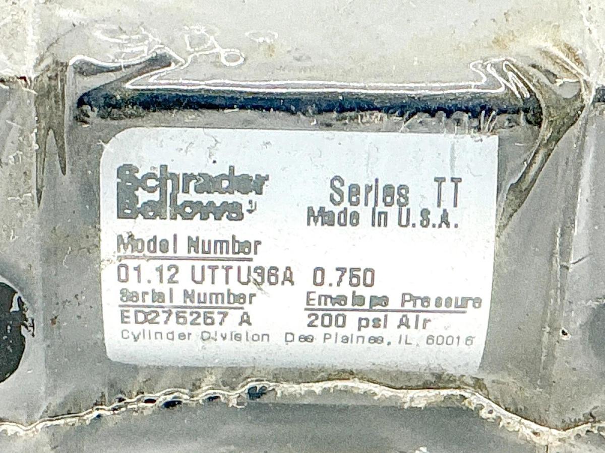 New Schrader Bellows 01.12 UTTU36A 0.750 Pneumatic Cylinder 200PSI