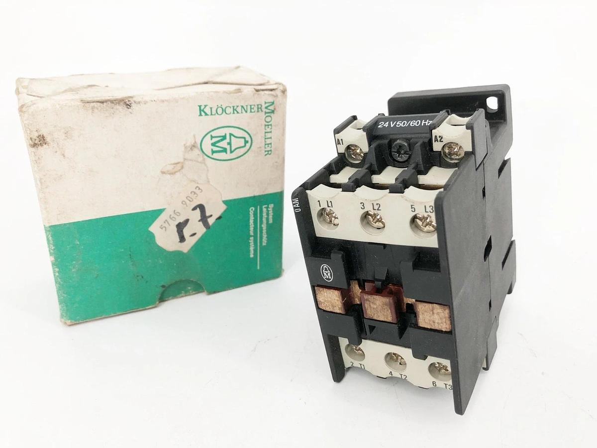 New Klockner-Moeller DIL 0 A M Contactor 24VDC 50/60Hz 35A