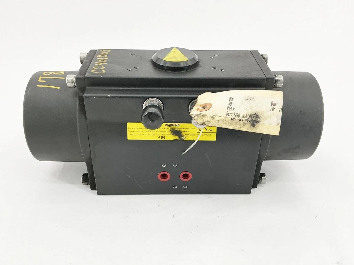 Used Emerson F89U-014SR10 Pneumatic Rack & Pinion Actuator 120PSI