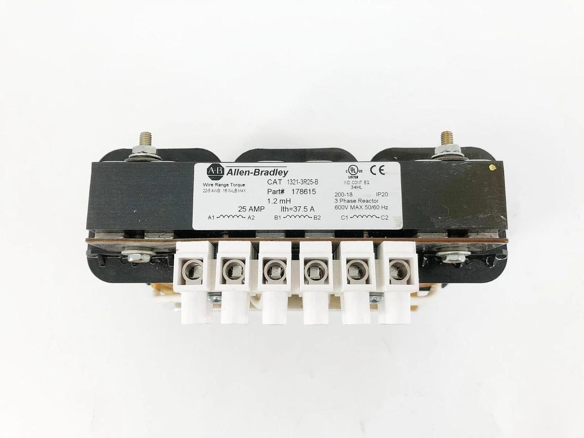 New Allen Bradley 1321-3R25-B 3-Phase Line Reactor 25A 600V 178615 - No Box
