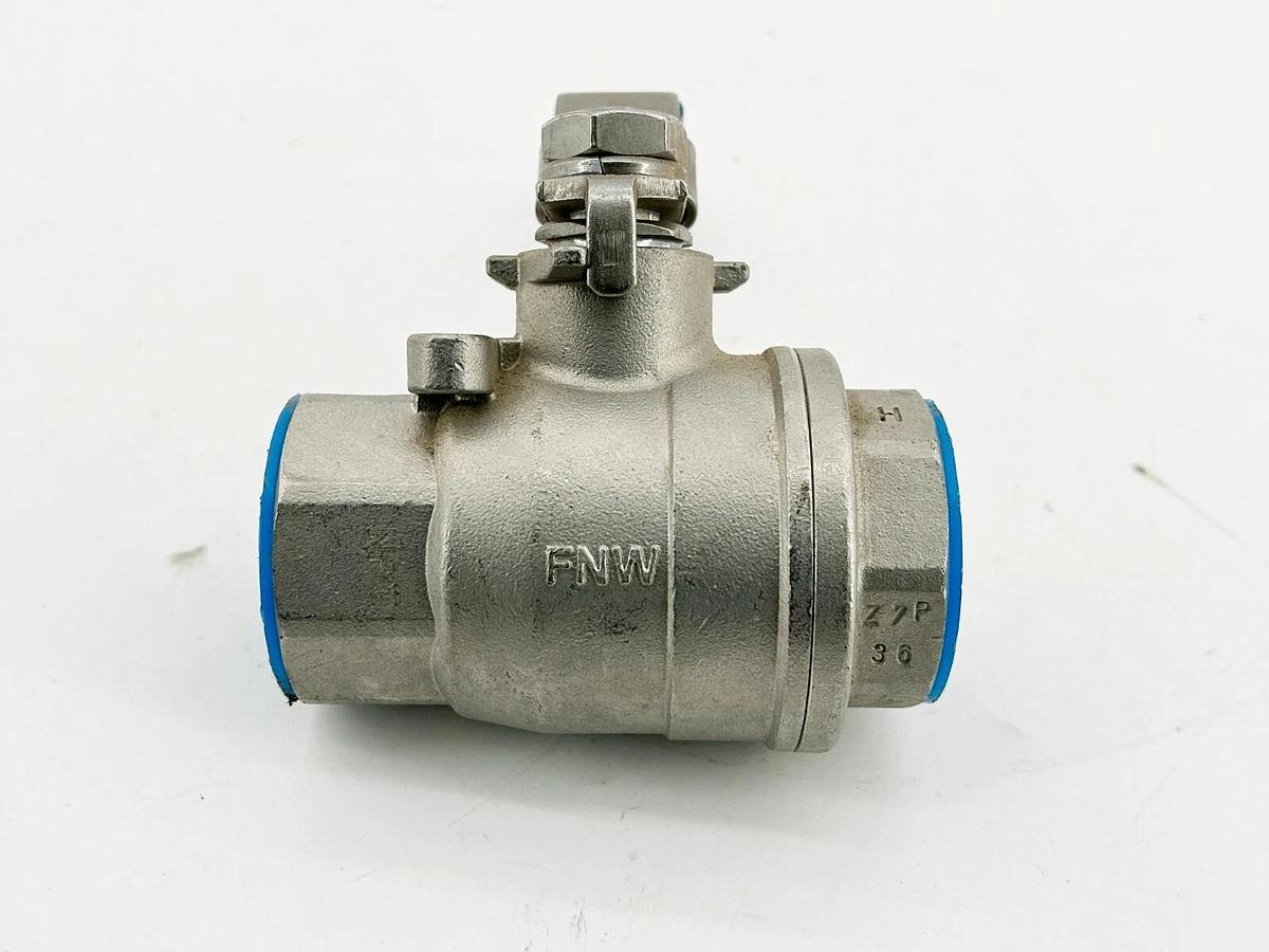 New FNW FNW220AH Ball Valve Stainless Steel 1-1/4" 1500 CWP CF8M