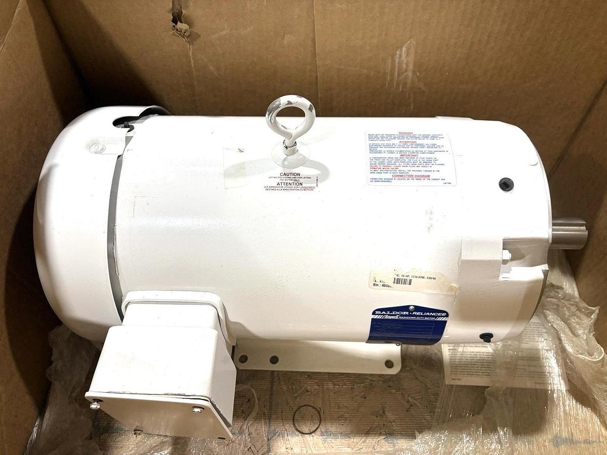 New Baldor CEWDM3714T 10HP TEFC Washdown Motor 230/460V 1800rpm 215TC Frame