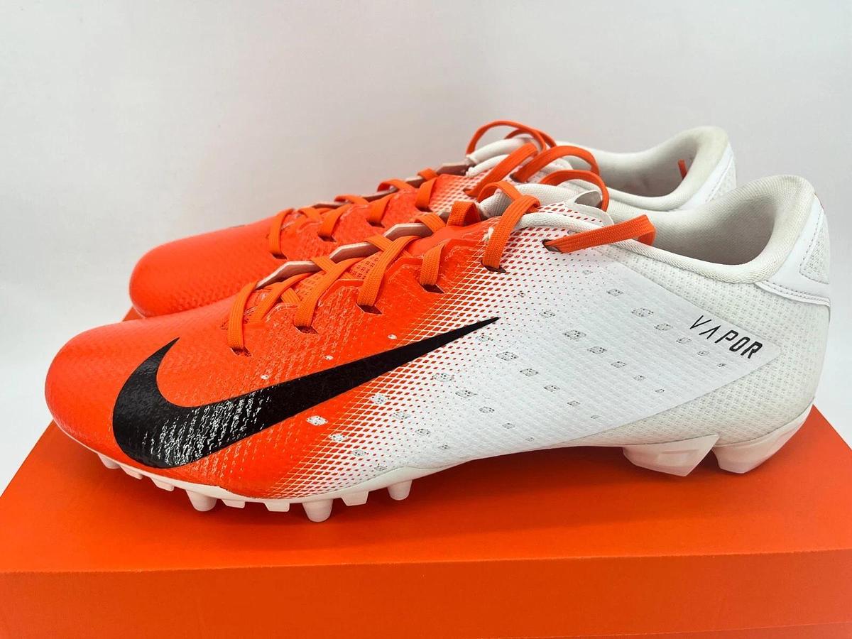 Nike Vapor Untouchable Speed 3 TD P White/Orange Size 16 OSU Beavers Cleats