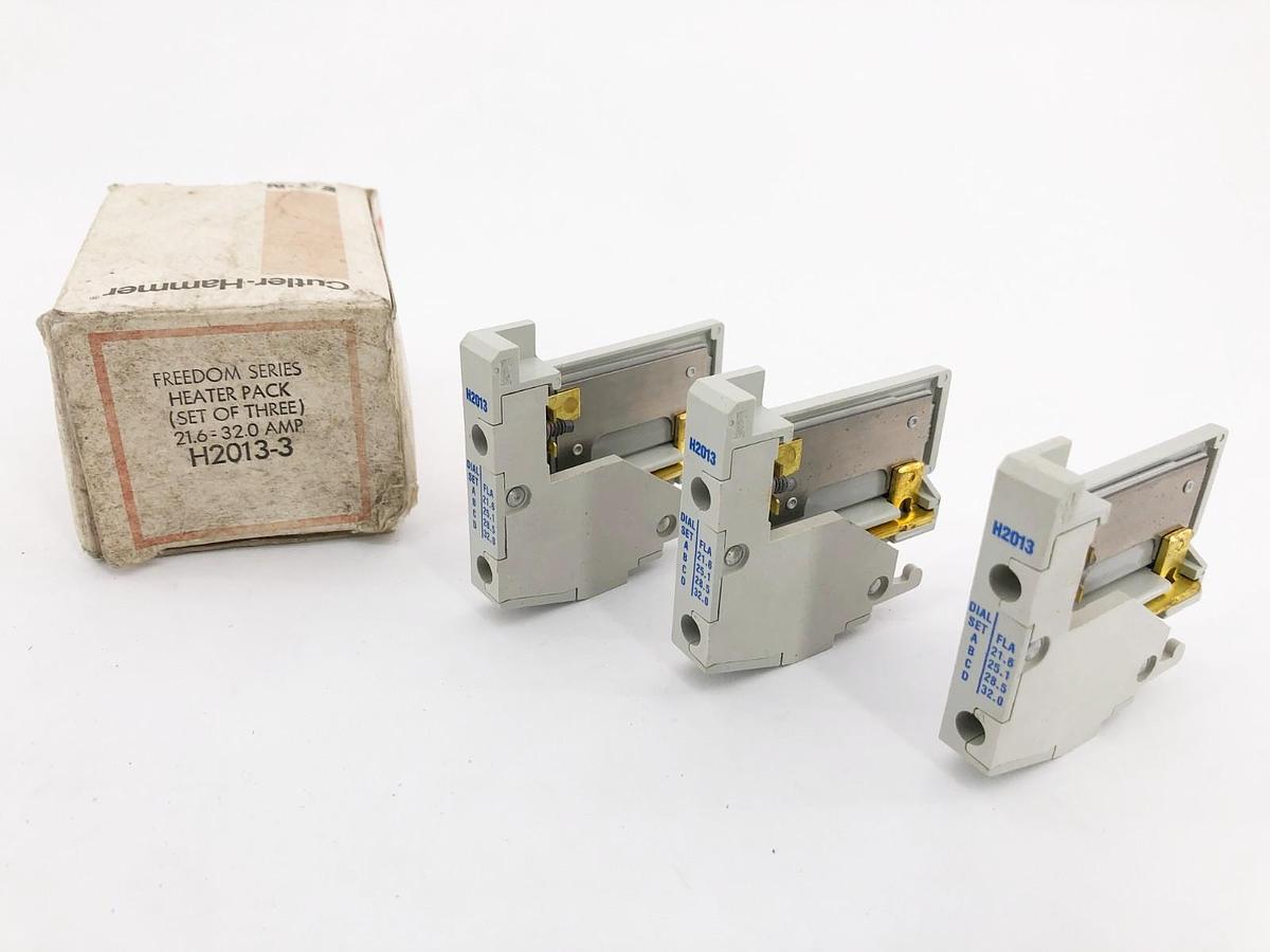 New Eaton Cutler-Hammer H2013-3 Heater Packs 21.6-32.0A