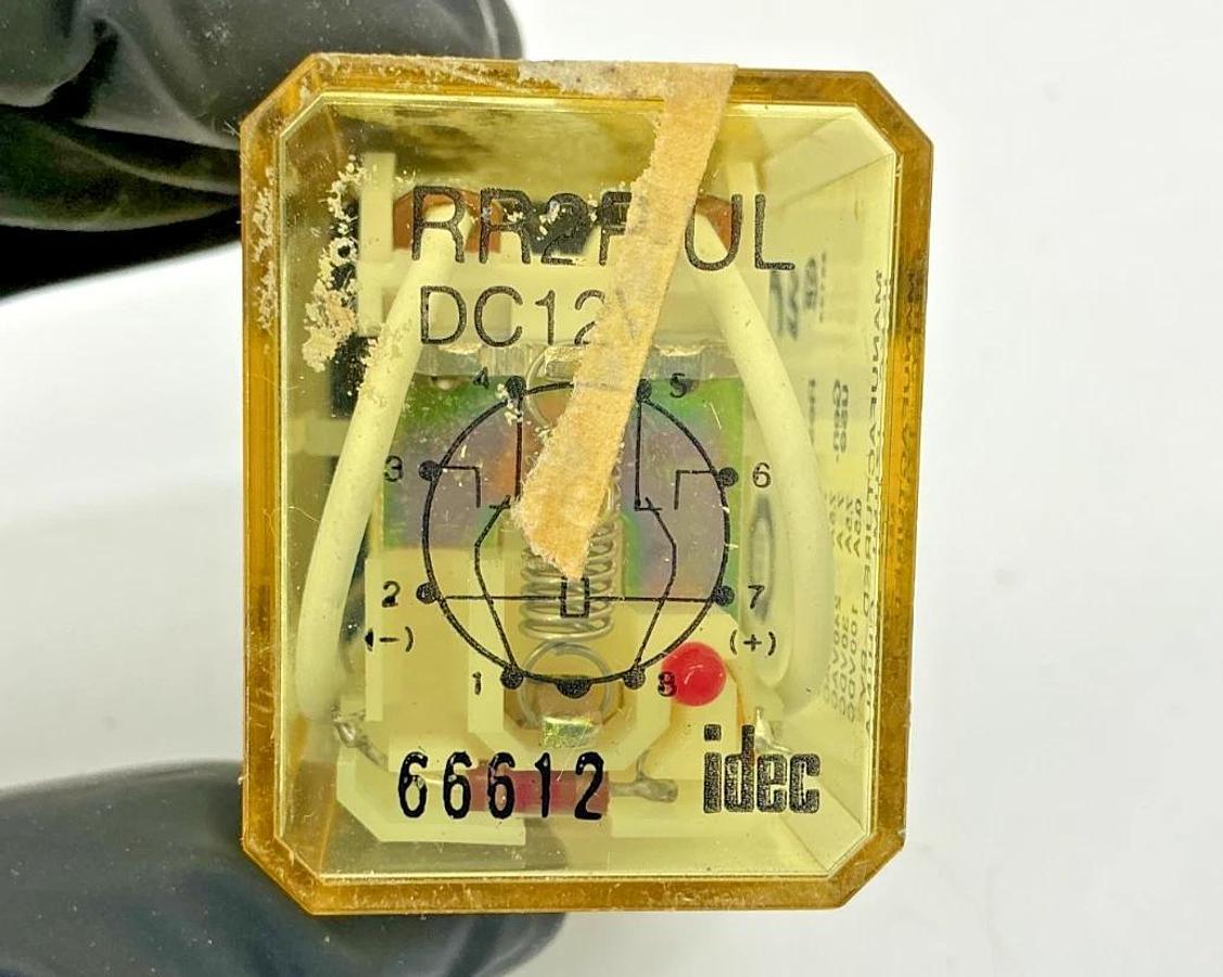 Used Lot of 4 IDEC RR2P-UL-DC12V Relay 2-Pole 8-Pin 12VDC Coil RR2P-UL