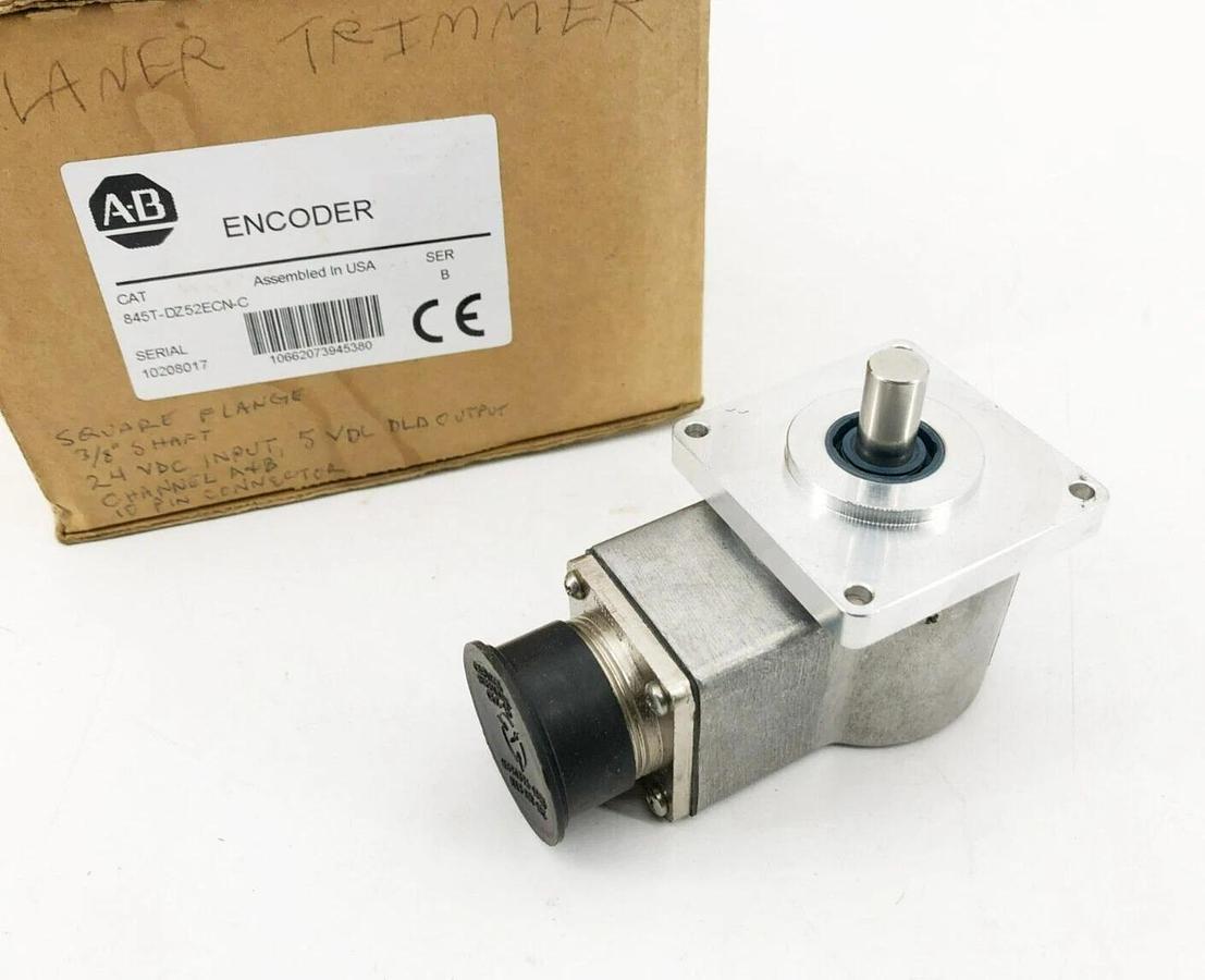 New Allen Bradley 845T-DZ52ECN-C Ser. B Encoder 3/8" Dia. 24VDC In 5VDC DLD Out