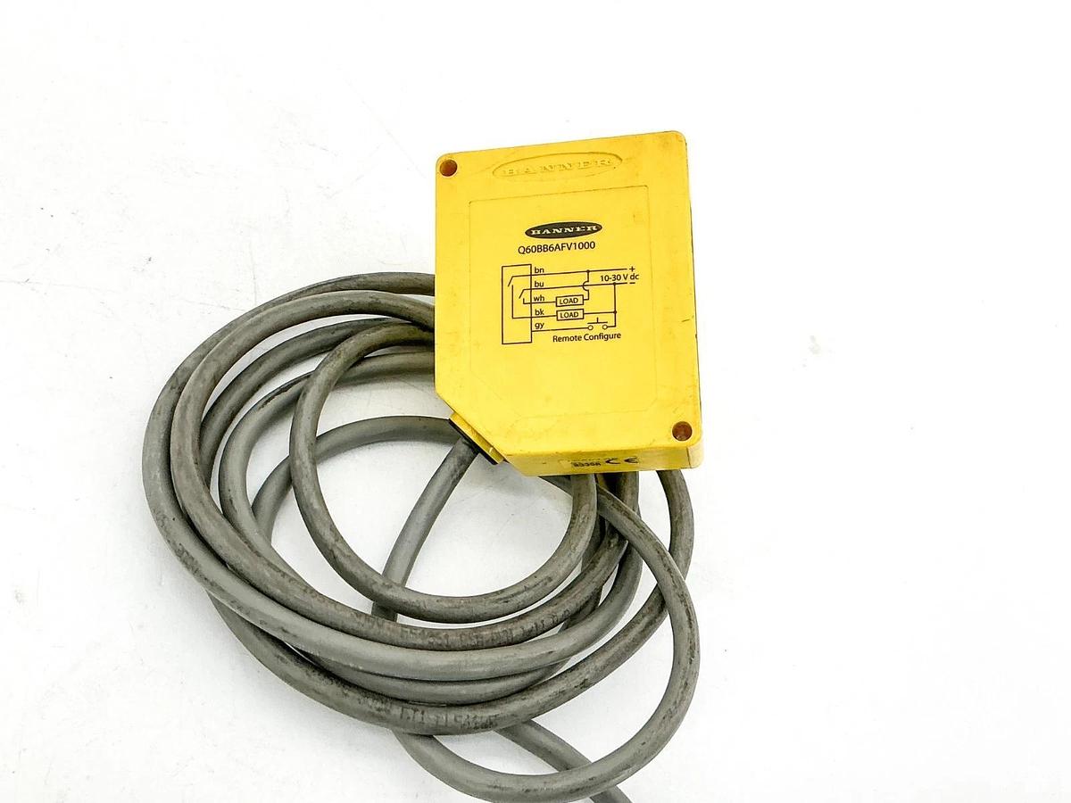 Used Banner Engineering Q60BB6AFV1000 Photoelectric Sensor 10-30VDC 0339A