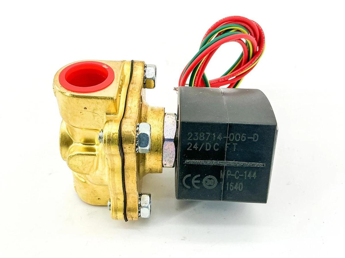New Asco EF8210G002 24VDC Solenoid Valve 1/2" Pipe 5-100PSI 11.6W