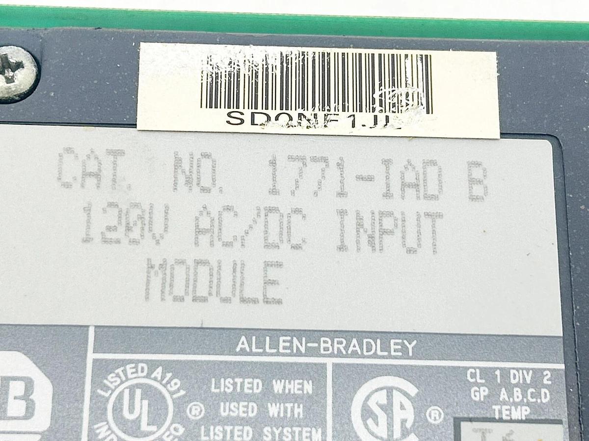 Used Lot of 3 Allen Bradley 1771-IAD B Input Module 120V AC/DC