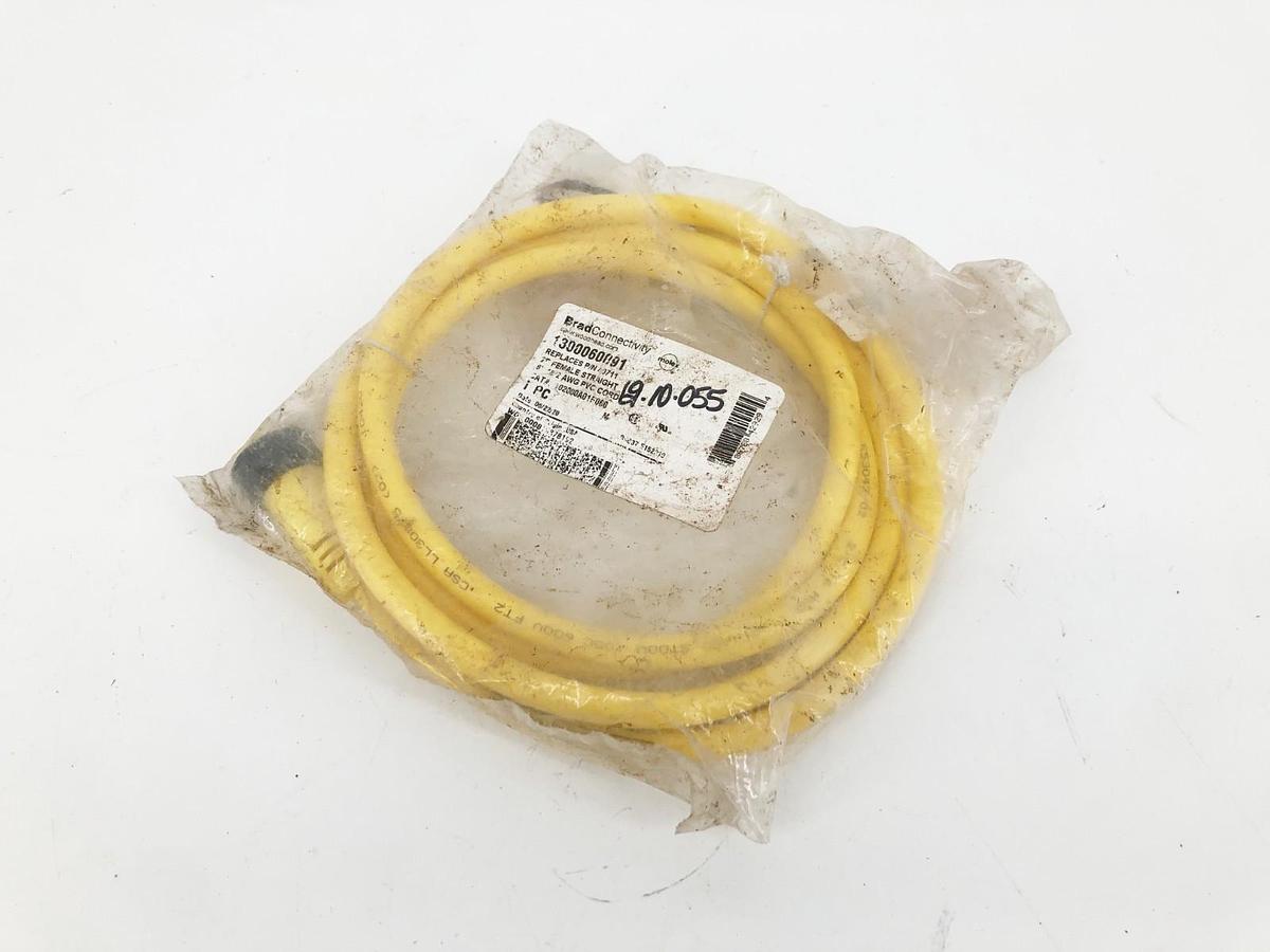 New Brad Connectivity 1300060091 Cordset 2P Female Straight 6FT 16/2 AWG 40711
