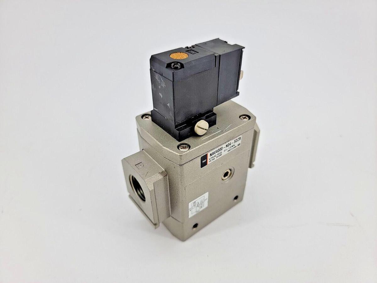 Used SMC NAV4000-N04-5DZB Soft Start-up Valve 0.2-1MPa 24VDC