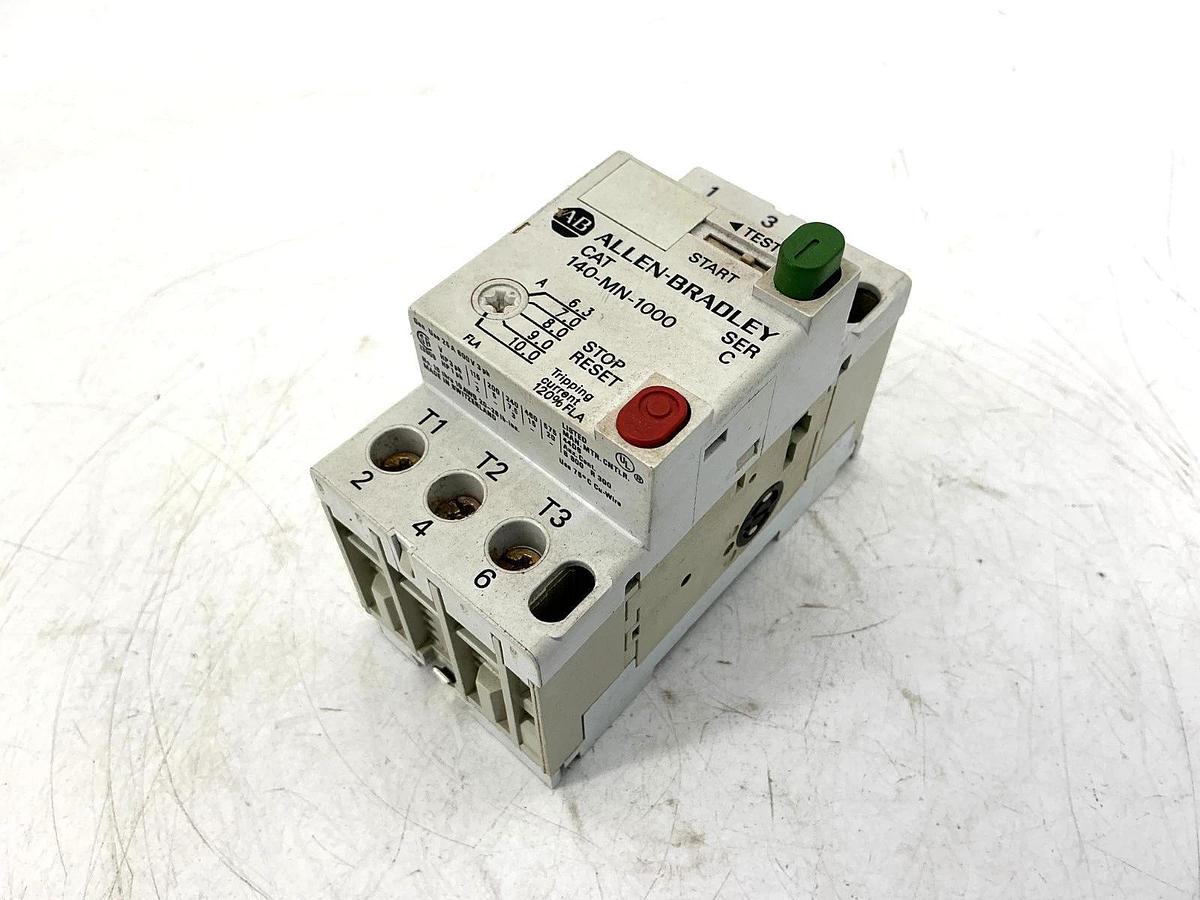 New Allen Bradley 140-MN-1000 Ser C Man Motor Start Circ Breaker 6.3-10A -No Box
