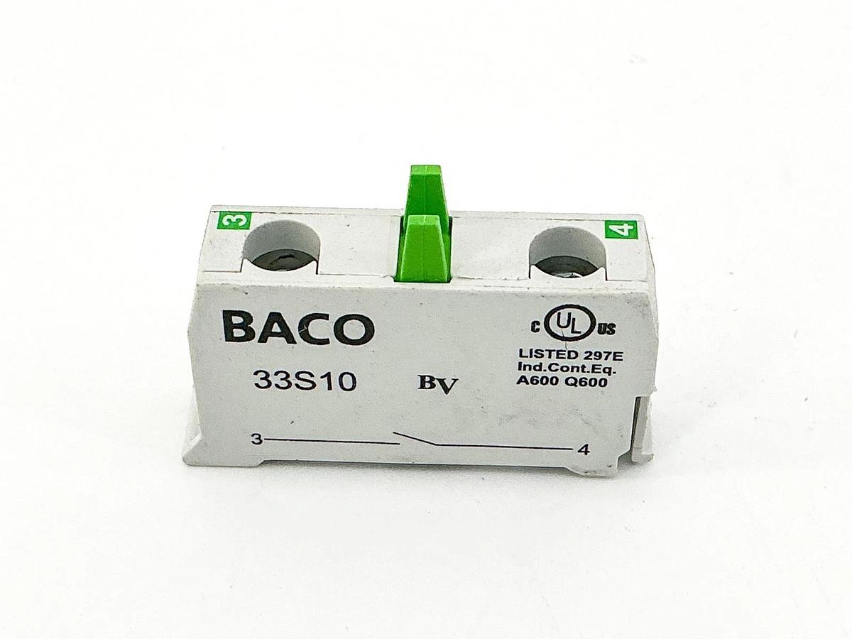 New Pack of BACO 33S01 + 33S10 Contact Blocks 10 690V - No Box