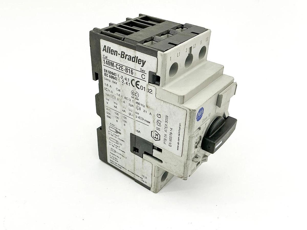 Used Allen Bradley 140M-C2E-B16 Circuit Breaker 1.6A 6kV 690V Ser.C