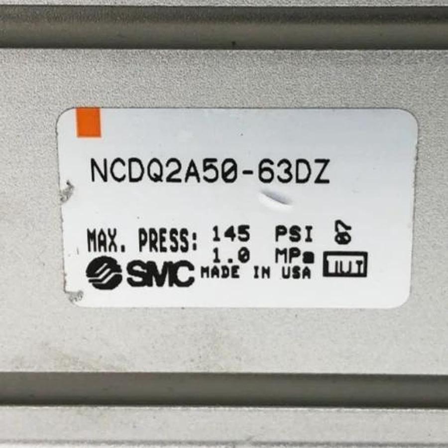New SMC NCDQ2A50-63DZ Pneumatic Cylinder 145psi - No Box