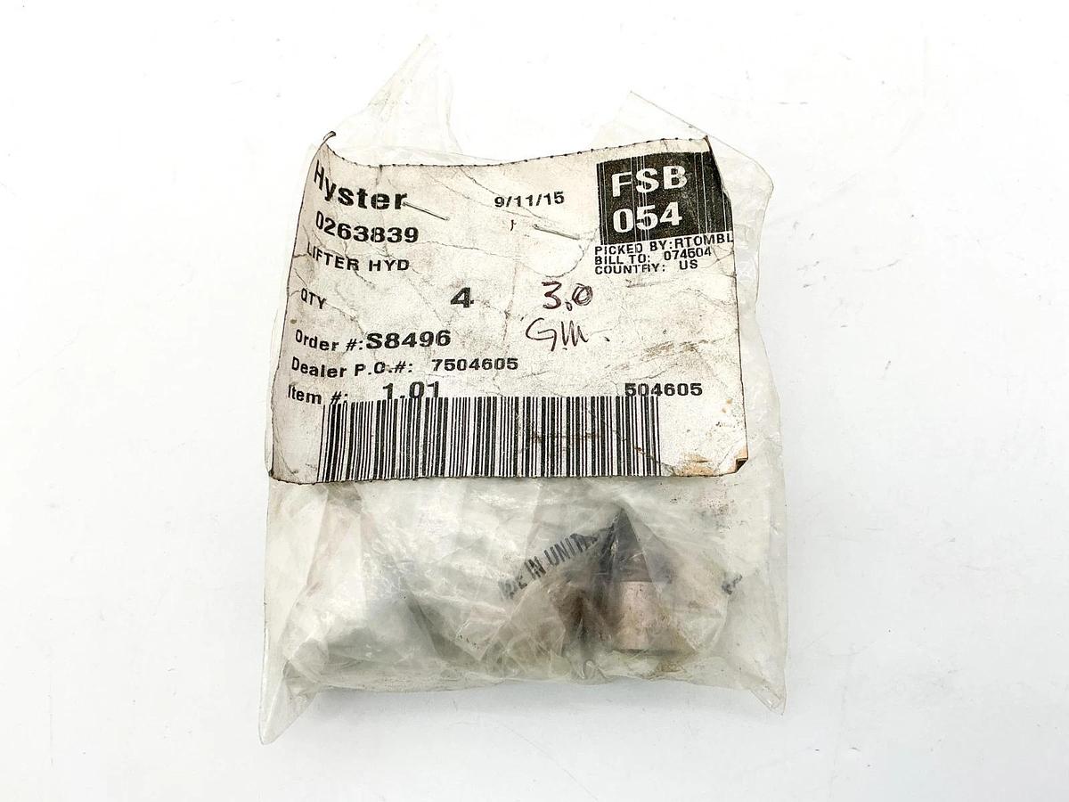 New Bag of 4 Hyster 0263839 Lifter HYD