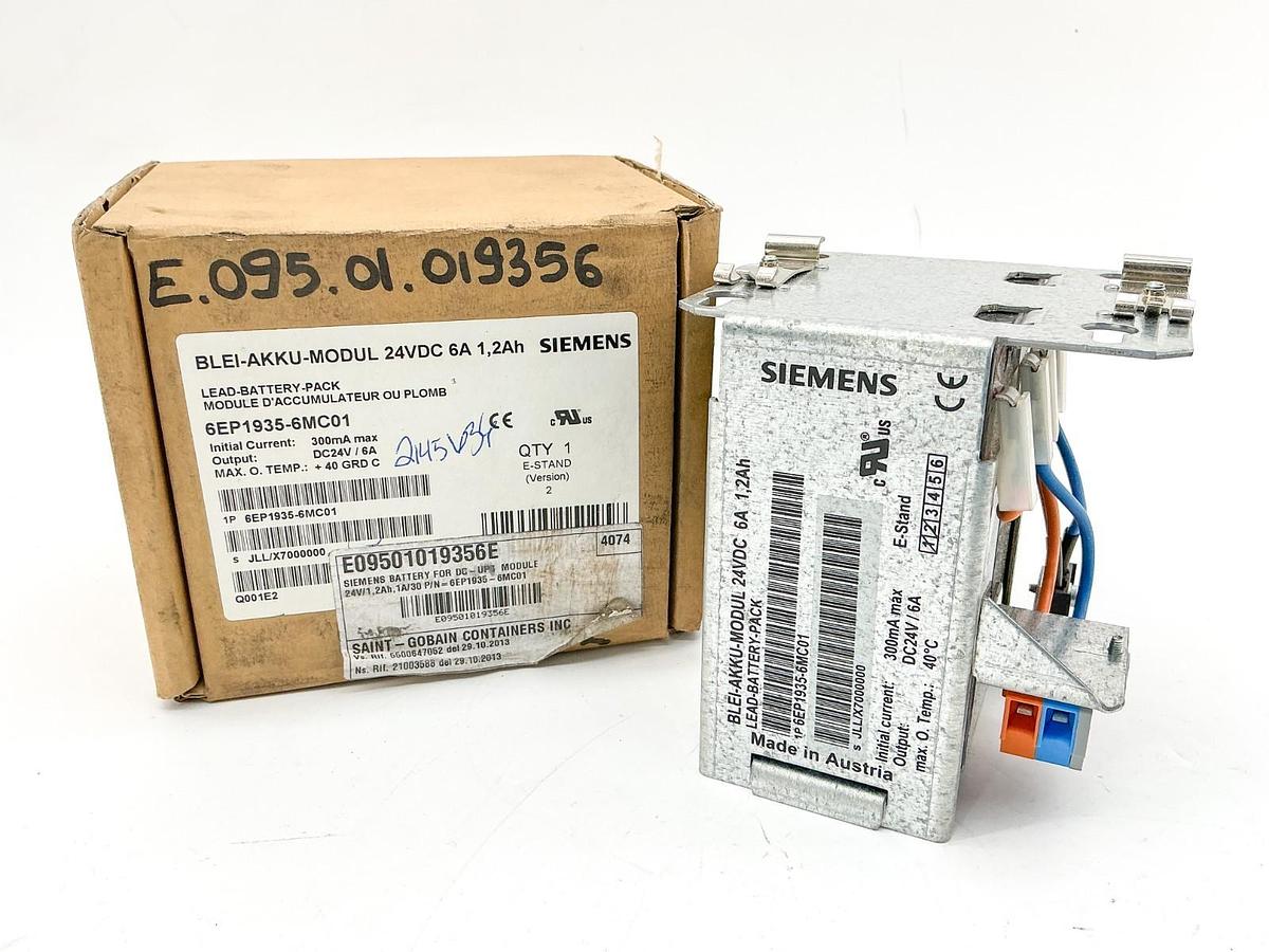New Siemens 6EP1935-6MC01 Lead-Battery Pack Module 24VDC 300mA 6A