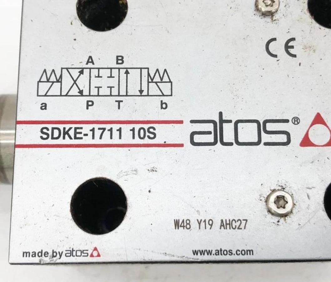 Used Atos SDKE-1711 10S Solenoid Valve - No Coils