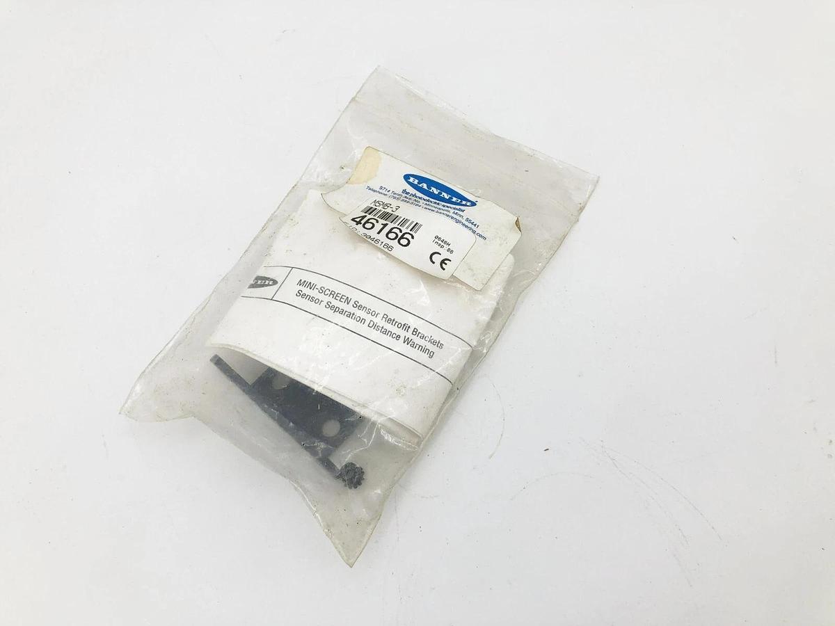 New Banner Engineering MSMB-3 Mini-Screen Sensor Mounting Bracket 46166