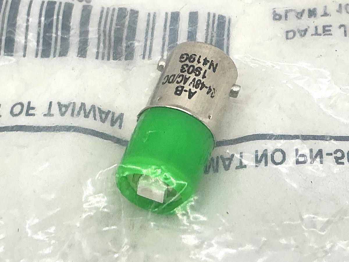 New Allen Bradley 800T-N419G Ser A Pilot Light Accessory LED Lamp Bulb 48V Green