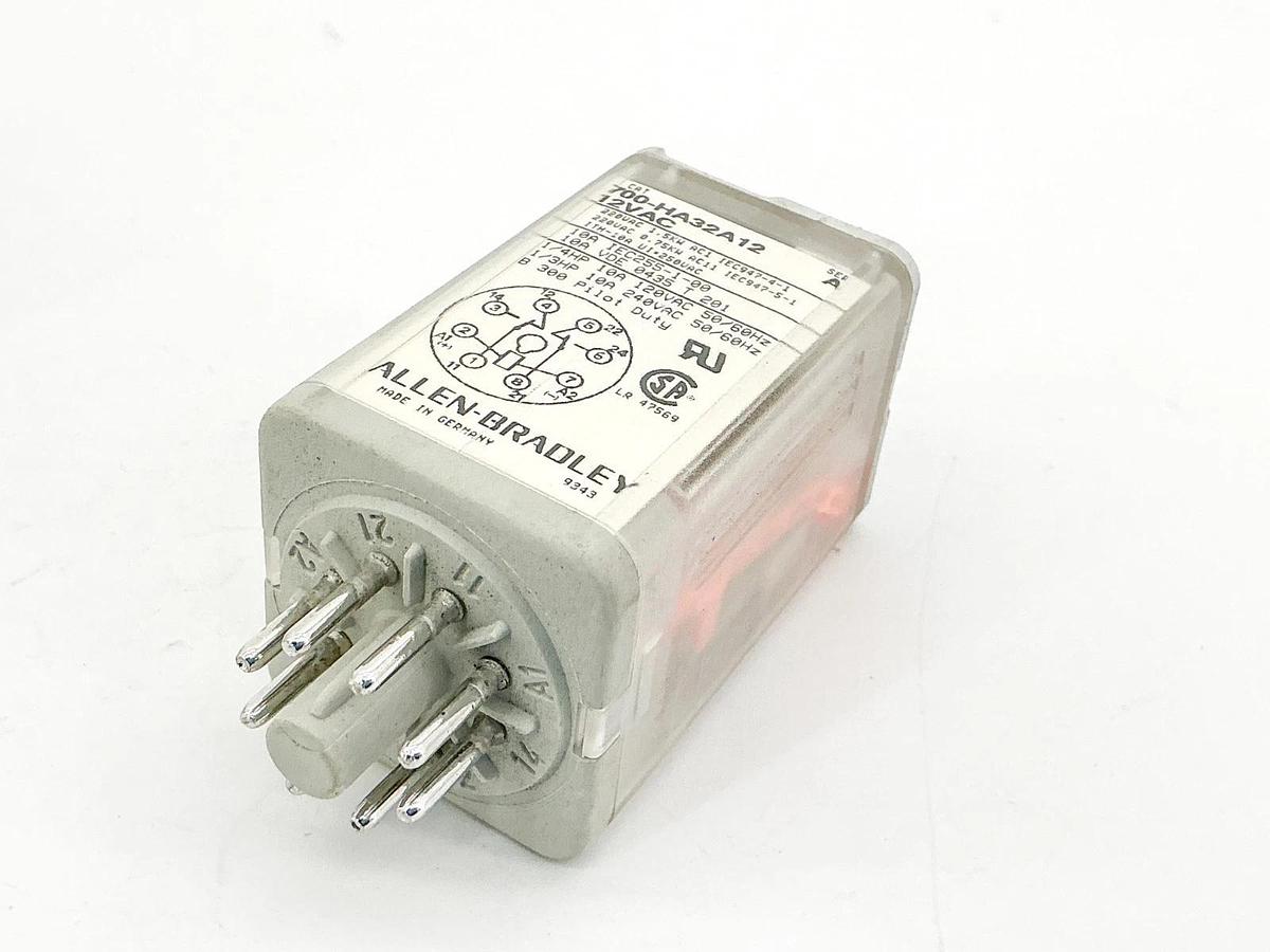 New Lot of 2 Allen Bradley 700-HA32A12 Control Relay 12VDC 10A Ser.A
