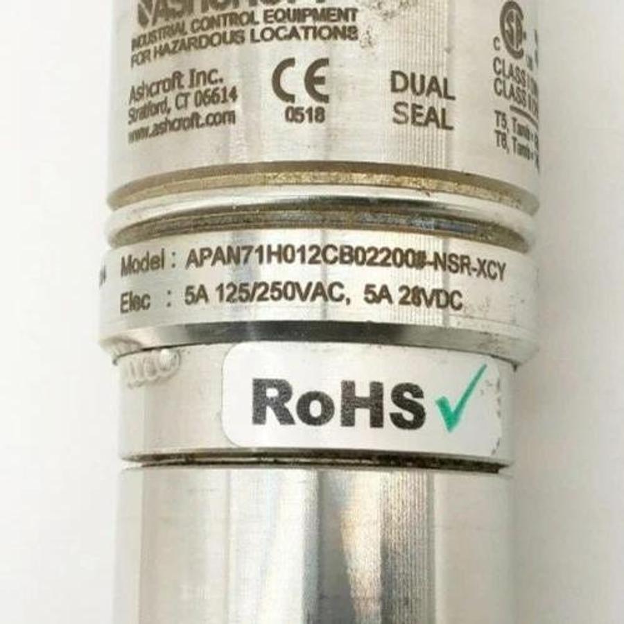 Used Ashcroft APAN71H012CB02200#-NSR-XCY Pressure Switch 2000psi 5A 125/250VAC 28VDC
